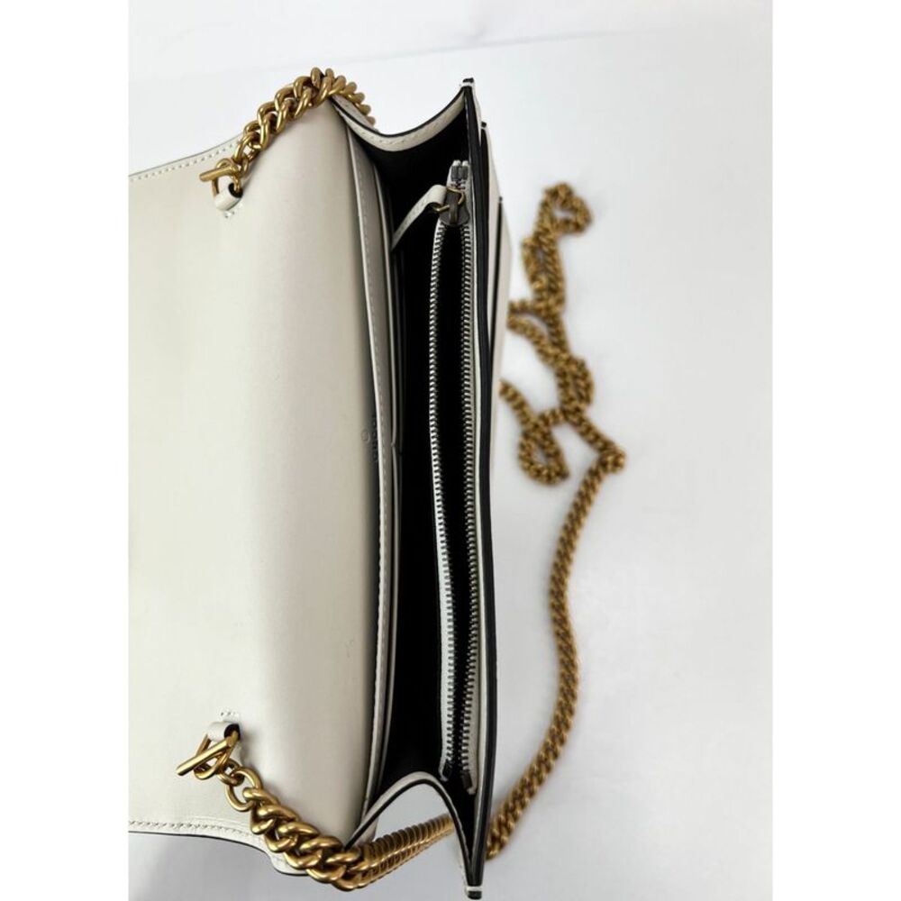 Gucci Queen Margaret Bee Wallet on a Chain Mystic White Clutch - Picture 6 of 6